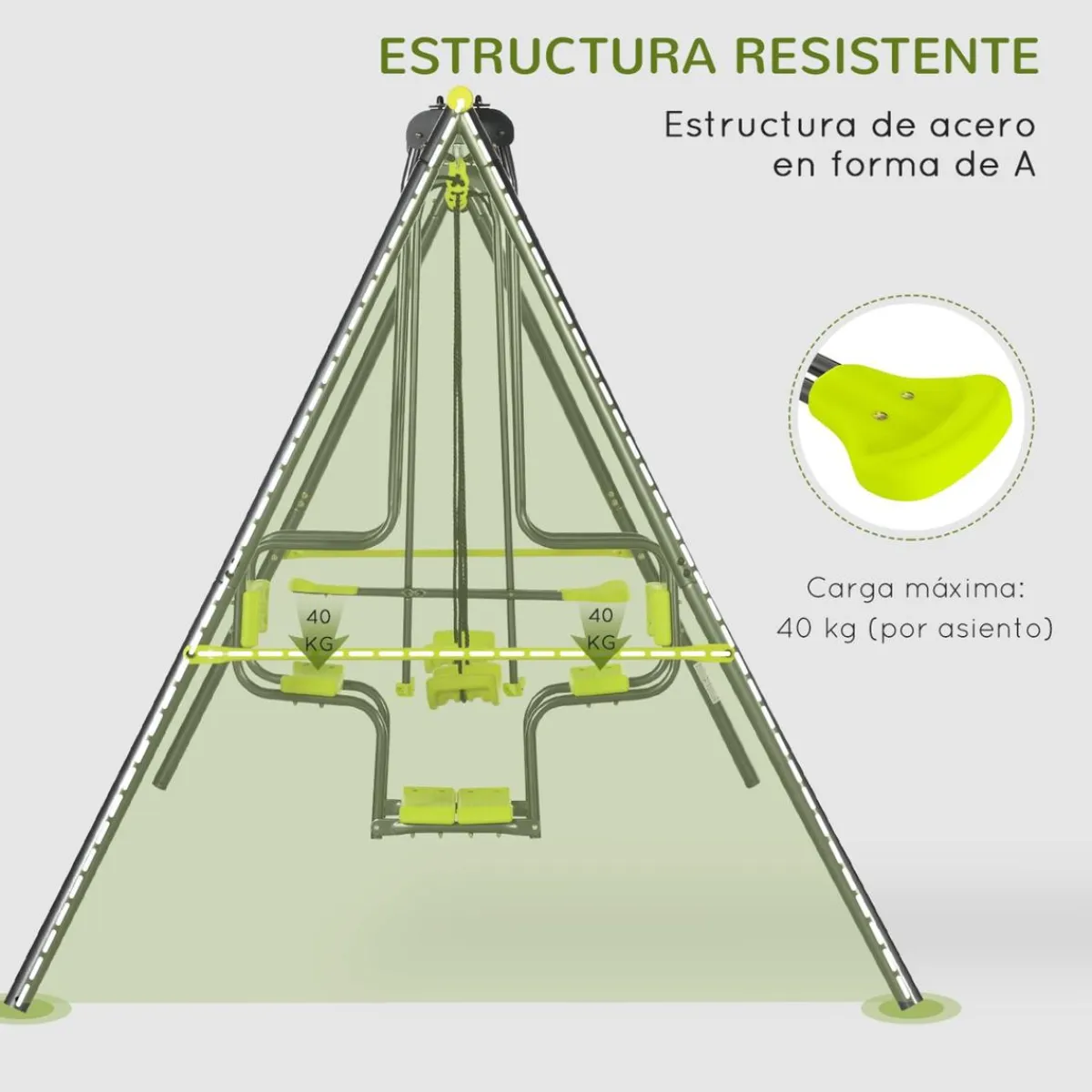 - Conjunto de columpios*Outsunny