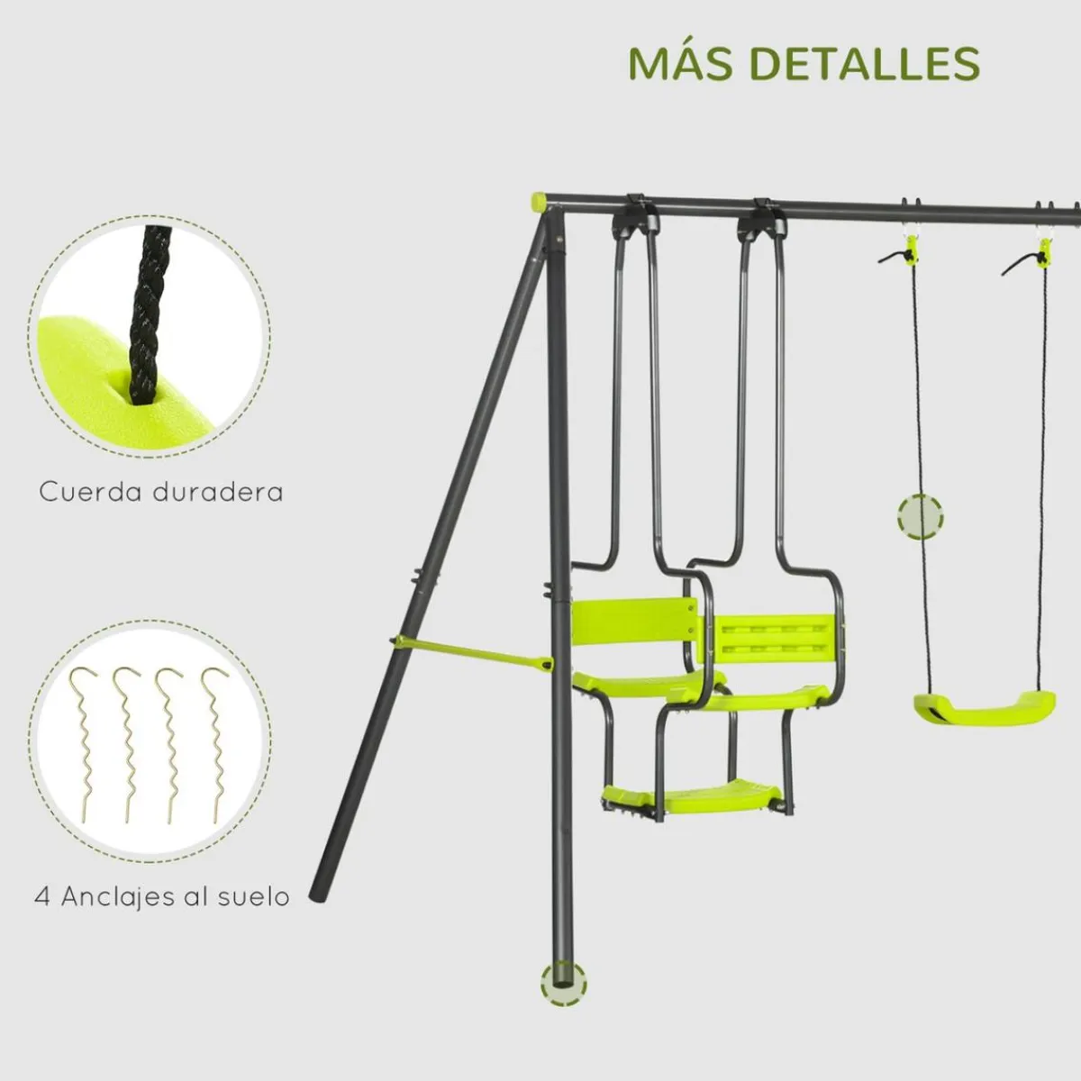 - Conjunto de columpios*Outsunny