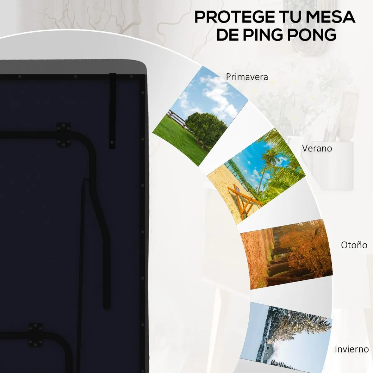 New Outsunny - Funda protectora para mesa de ping-pong Deportes