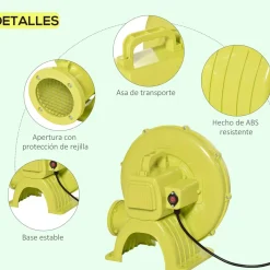 - Inflador eléctrico 450 W Juguetes De Verano