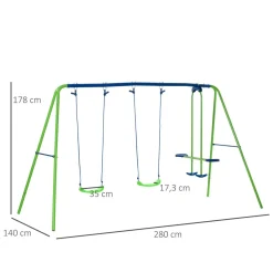 - Juego de columpios de jardín*Outsunny Online