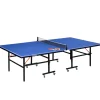 - Mesa Ping Pong plegable con Red, Palas y Pelotas*Outsunny
