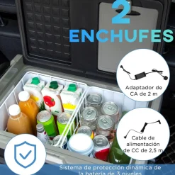 - Nevera congelador portatil 40L Negro Figuras De Acción