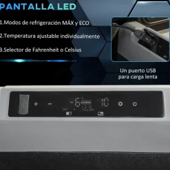 Best - Nevera congelador portatil 45L Negro Figuras De Acción