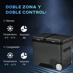 - Nevera congelador 45L Negro*Outsunny Sale