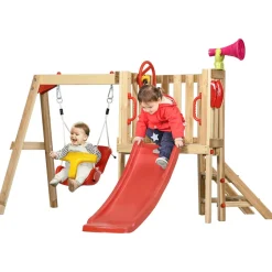 Clearance - Parque de juego con tobogán y columpio Columpios