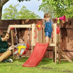 Clearance - Parque de juego con tobogán y columpio Columpios