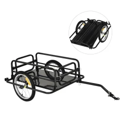 Outsunny - Remolque plegable para bicicleta Bicicletas