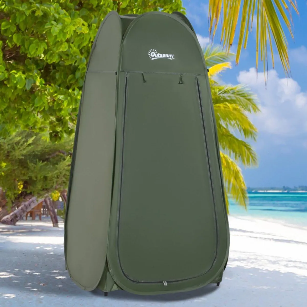 - Tienda camping Pop Up Verde*Outsunny Best