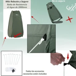 - Tienda camping Pop Up Verde*Outsunny Best
