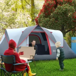 - Tienda de campaña 455x230x180 cm Gris Juguetes De Verano