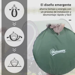 Sale - Tienda de campaña Pop Up 250x150x100 cm Verde Juguetes De Verano
