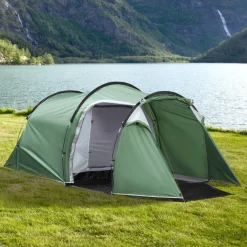 - Tienda de campaña familiar 426x206x154 cm Verde*Outsunny Hot