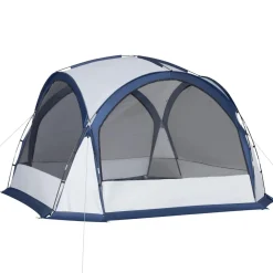 - Tienda de camping con mosquiteras 350x350x230 cm Blanco y Azul Juguetes De Verano