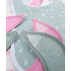 Clearance Pack 5 Baberos Florales para Niña en Tonos Vivos Recién Nacido·Ropa Y Accesorios|Ropa Y Accesorios·Baberos