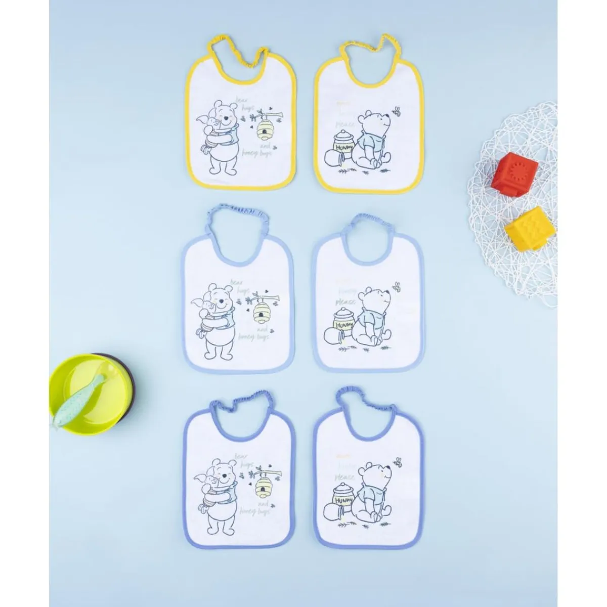 Sale Pack 6 baberos niño Winnie the Pooh (tamaño pequeño) Ropa Y Accesorios·Baberos|Recién Nacido·Ropa Y Accesorios
