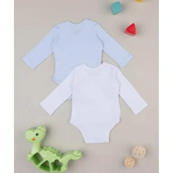 Pack 2 bodies bebé manga larga con dinosaurios*Prenatal Online