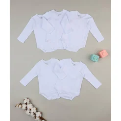 Outlet Pack 5 bodies blancos con apertura lateral Ropa Y Accesorios·Bodies|Recién Nacido·Ropa Y Accesorios
