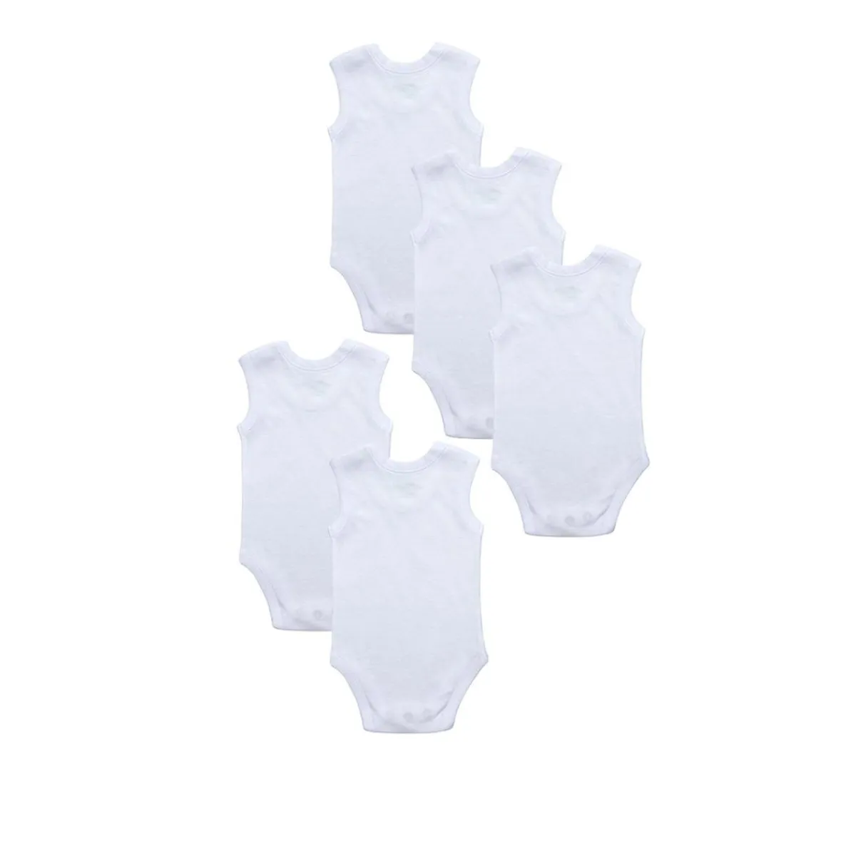 Pack 5 bodies blancos sin mangas*Prenatal New