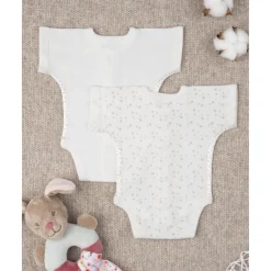 Pack 2 bodies de algodón Oeko-Tex - Estrellitas*Prenatal Sale