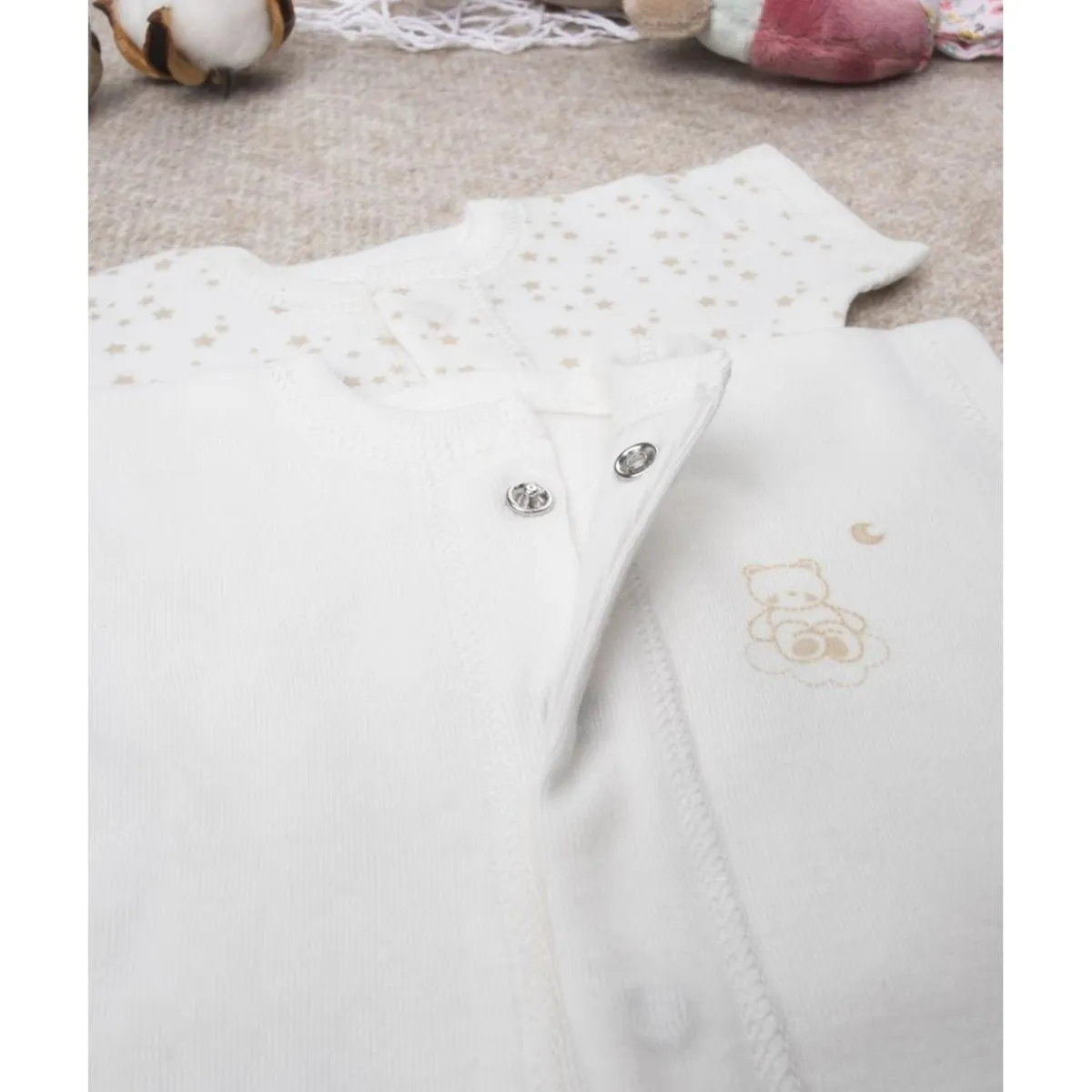 Pack 2 bodies de algodón Oeko-Tex - Estrellitas*Prenatal Sale