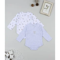 Discount Pack 2 bodies de manga larga para niño con estampado de ositos Ropa Y Accesorios·Bodies|Recién Nacido·Ropa Y Accesorios