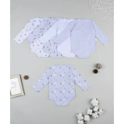 Pack 5 bodies de manga larga para niño con estampado de ositos Ropa Y Accesorios·Bodies|Recién Nacido·Ropa Y Accesorios