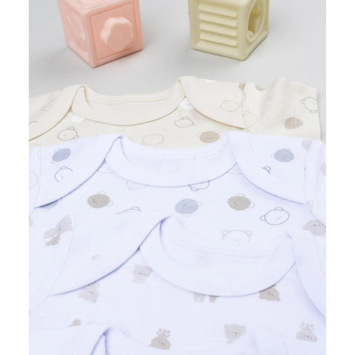 Discount Pack 5 bodies de recién nacido osito blanco/beige Ropa Y Accesorios·Bodies|Recién Nacido·Ropa Y Accesorios