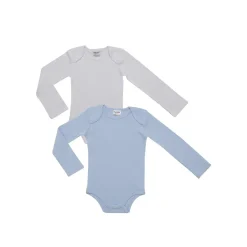 Hot Pack 2 body escote americano azul y blanco Descanso Y Ropa Interior·Bebé 3-36 Meses
