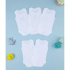 Pack 5 bodys blancos con estampado de animalitos*Prenatal Best