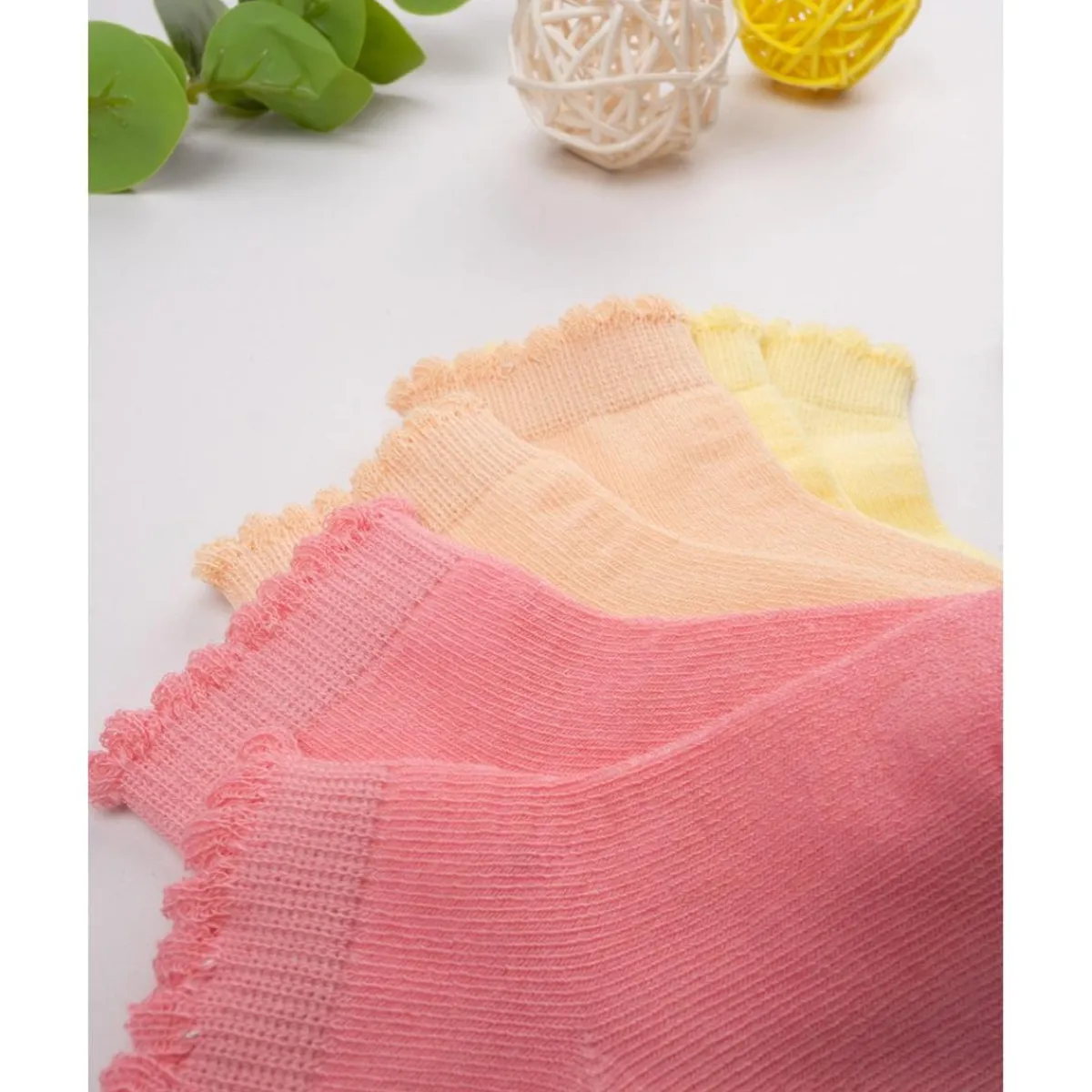 Best Pack 5 Calcetines Bebé Niña Multicolor Tinta Unica Calzado Y Accesorios·Accesorios Y Complementos