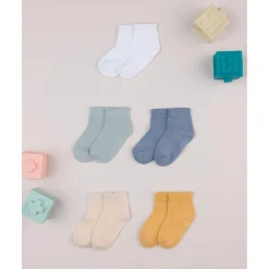 Online Pack 5 Calcetines Bebé Niño Multicolor Unisex Calzado Y Accesorios·Accesorios Y Complementos
