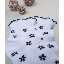 Pack 2 calcetines cortos niña blanco/azul*Prenatal New