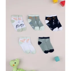 Pack 5 calcetines Dinosaurios para niño*Prenatal New