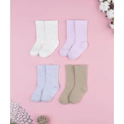 Discount Pack 4 calcetines hasta la pantorrilla niña Calzado Y Accesorios·Accesorios Y Complementos