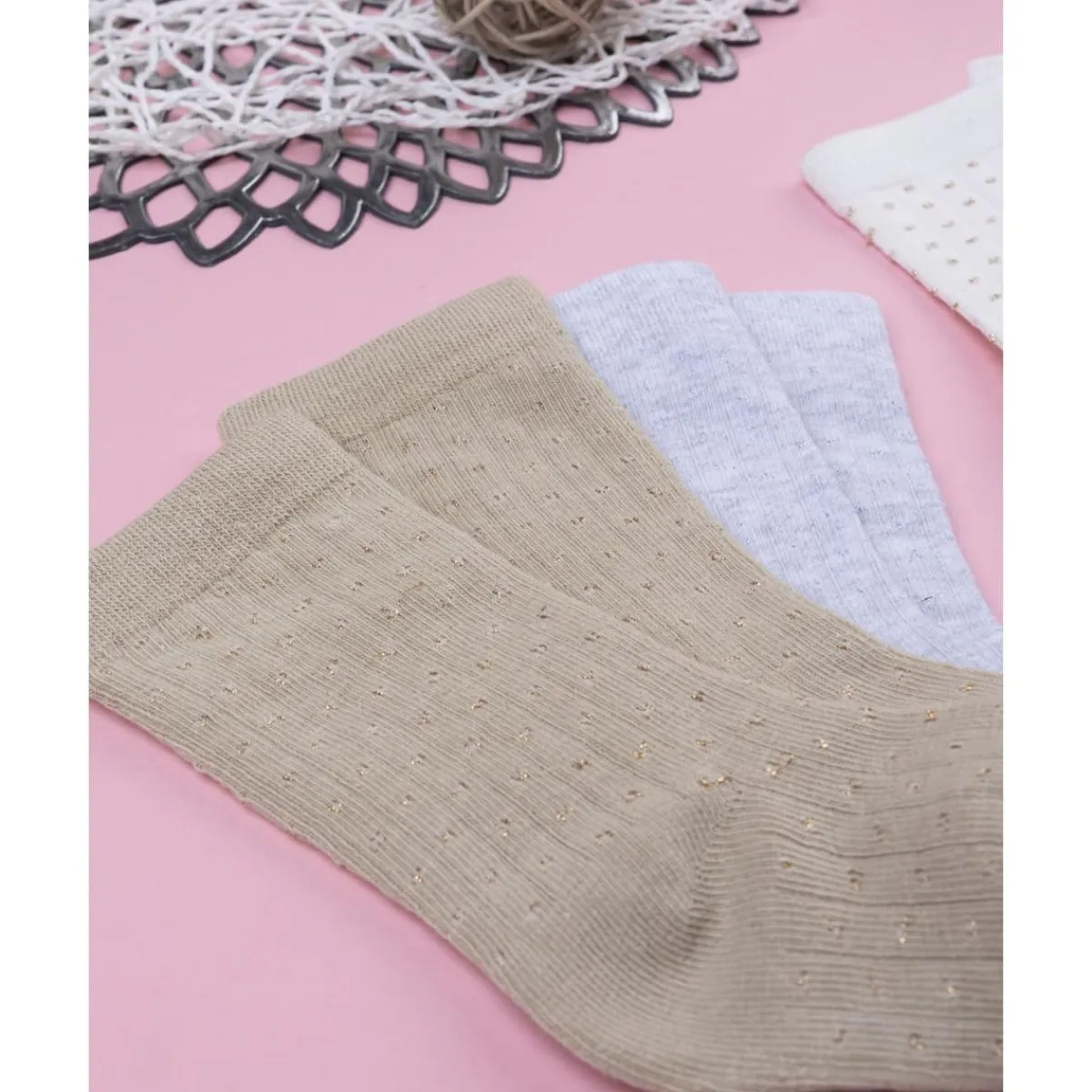 Discount Pack 4 calcetines hasta la pantorrilla niña Calzado Y Accesorios·Accesorios Y Complementos