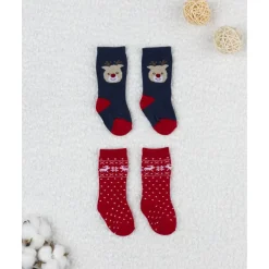 Pack 2 calcetines niño – Navidad, algodón cálido*Prenatal
