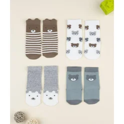 Pack 4 calcetines niño con animalitos*Prenatal New