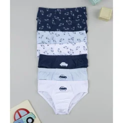 Pack 7 calzoncillos coche para niño*Prenatal Best