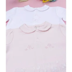 Pack 2 conjuntos de bebé en terciopelo con estampado de conejitos*Prenatal Clearance