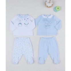 Pack 2 conjuntos de camiseta y polainas en felpa*Prenatal Outlet