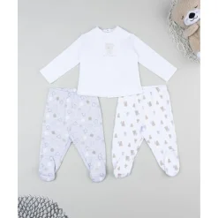 Best Pack 2 conjuntos oso recién nacido blanco/gris Recién Nacido·Ropa Y Accesorios|Ropa Y Accesorios·Conjuntos