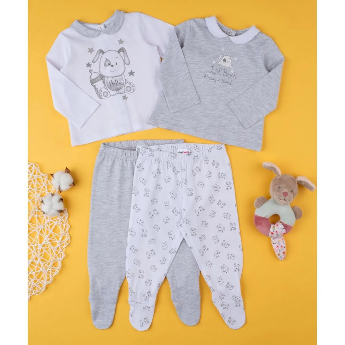 Pack 2 Conjuntos Unisex Grey*Prenatal Outlet