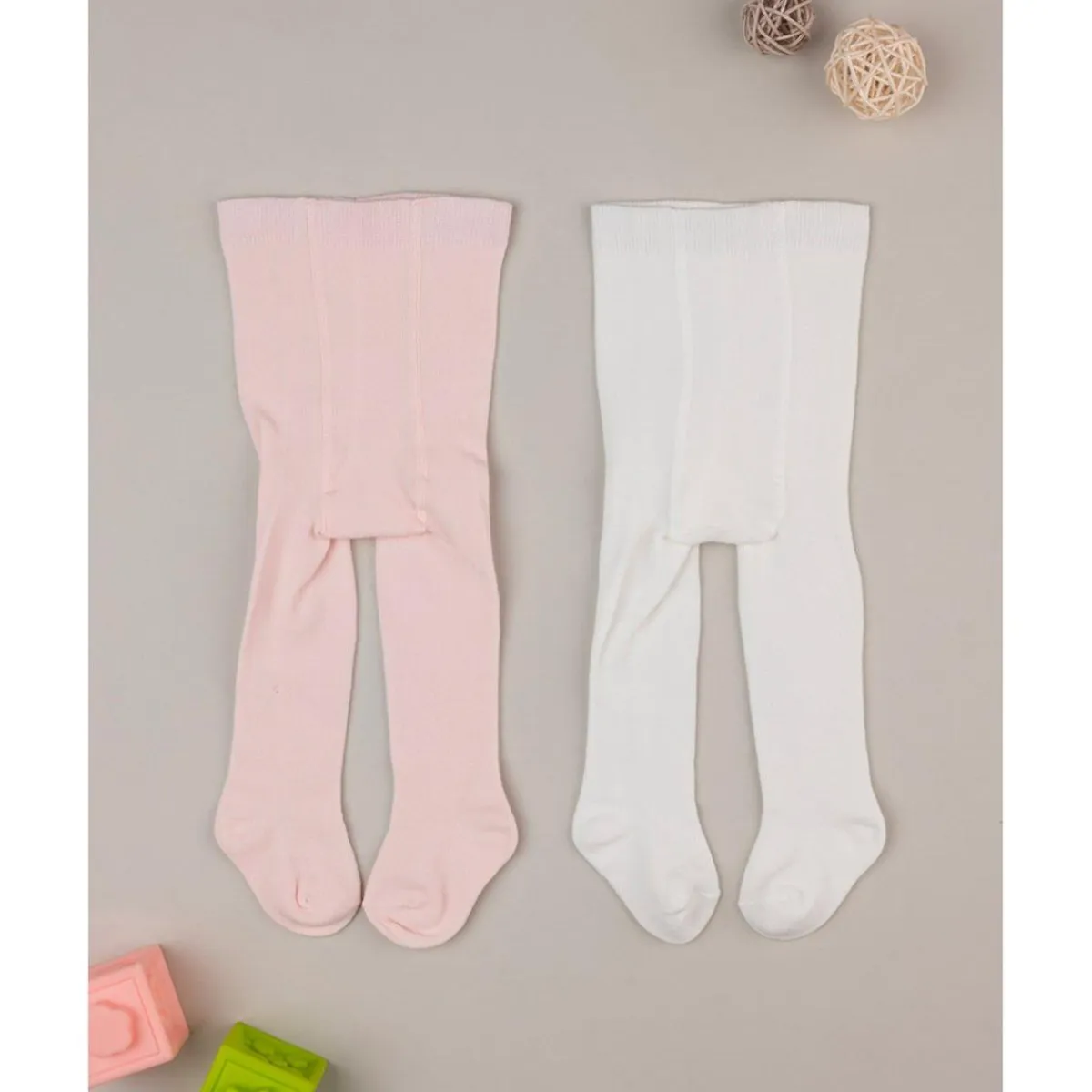 Pack 2 pantis niña rosa y blanco*Prenatal Best