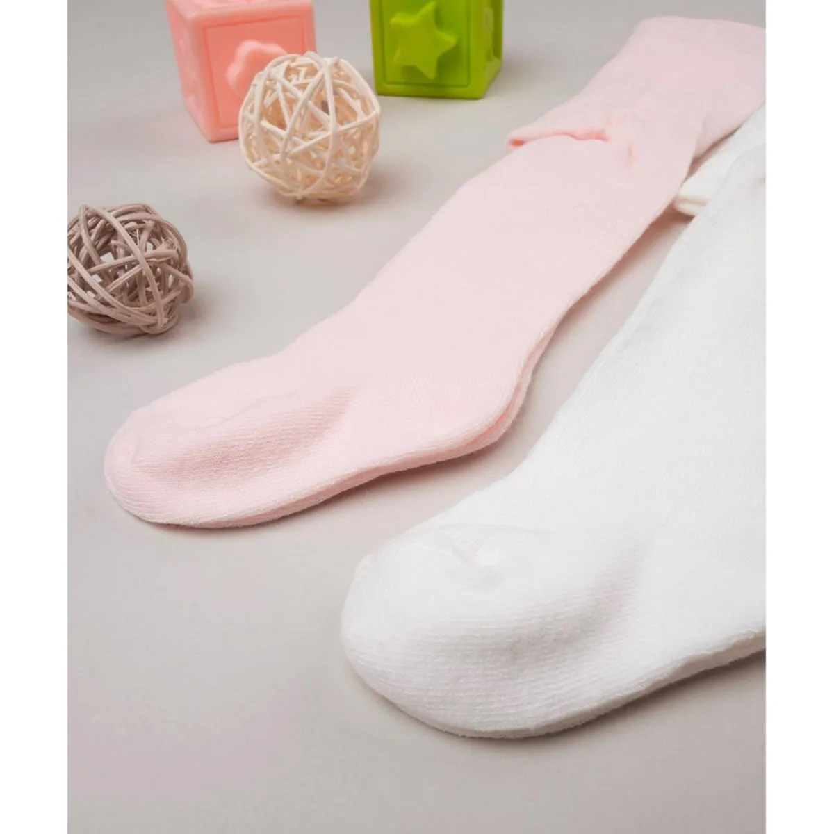 Pack 2 pantis niña rosa y blanco*Prenatal Best