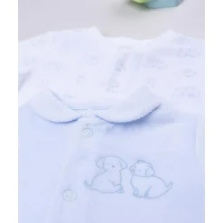 Pack 2 pijamas de bebé niño en terciopelo con estampado de perritos*Prenatal Discount