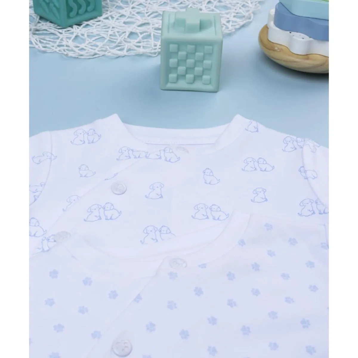 Pack 3 pijamas de bebé niño con estampado de perritos*Prenatal Clearance