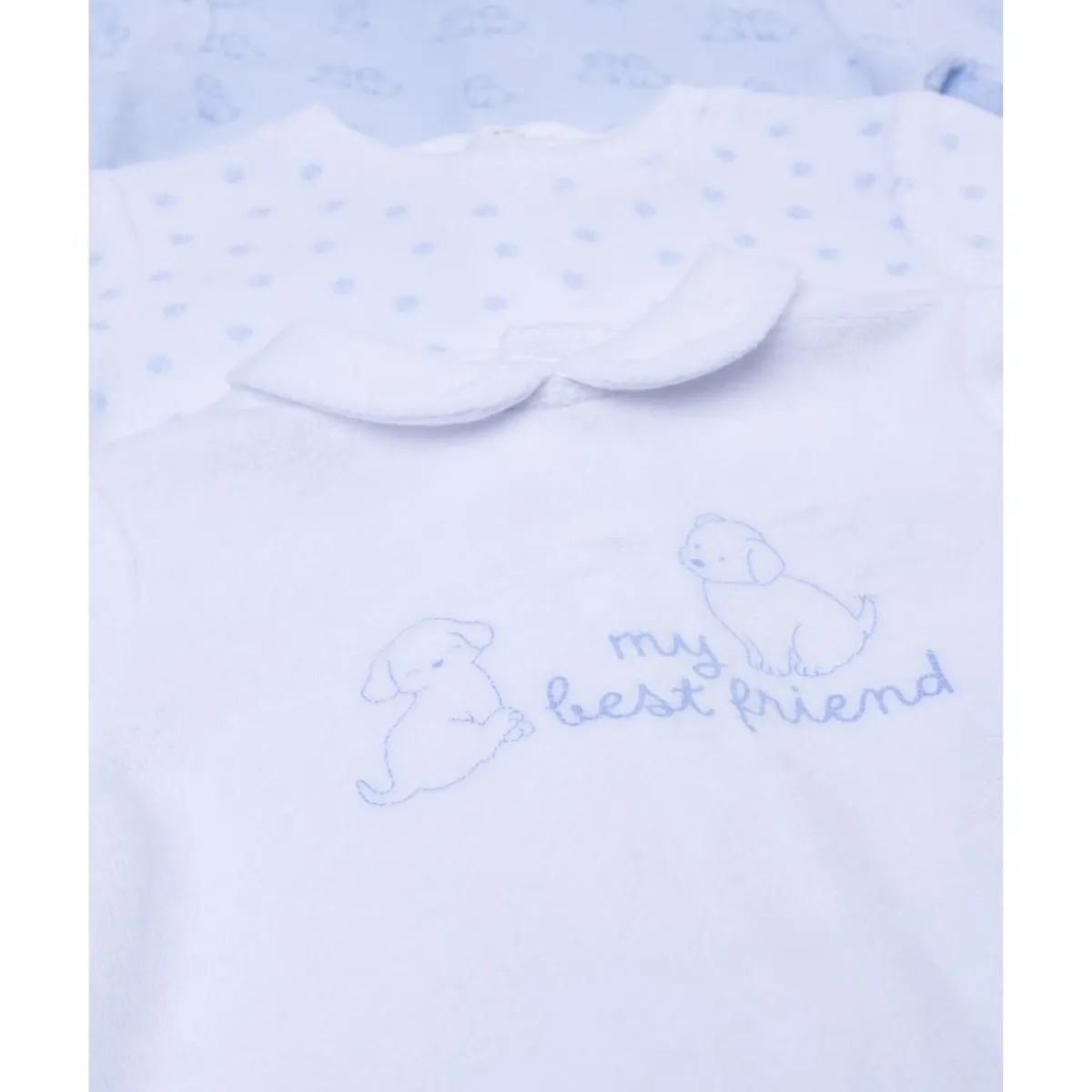 Pack 3 pijamas largos de terciopelo para bebé niño*Prenatal Online