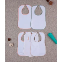 Pack de 5 Baberos de Rizo para Niña*Prenatal Hot