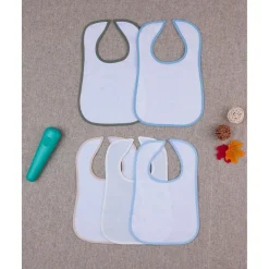 Pack de 5 Baberos Grandes Plastificados*Prenatal Online